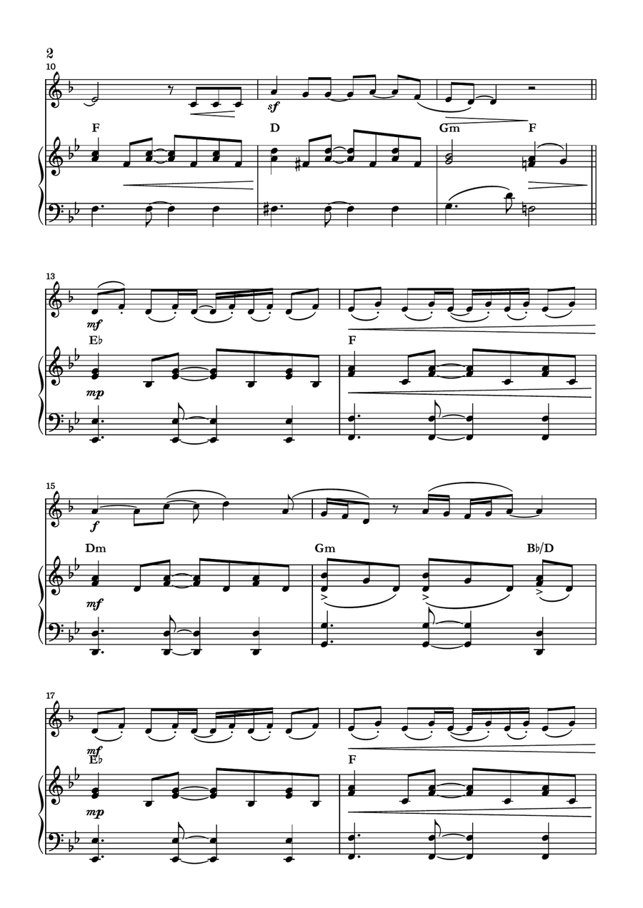 Peaches Piano scores gallery preview page 2