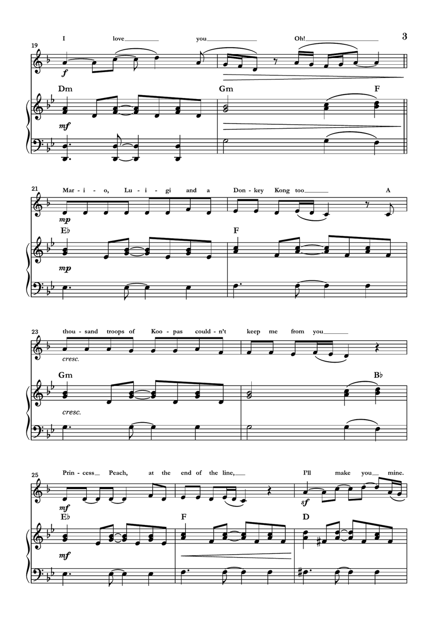 Peaches Piano scores gallery preview page 3