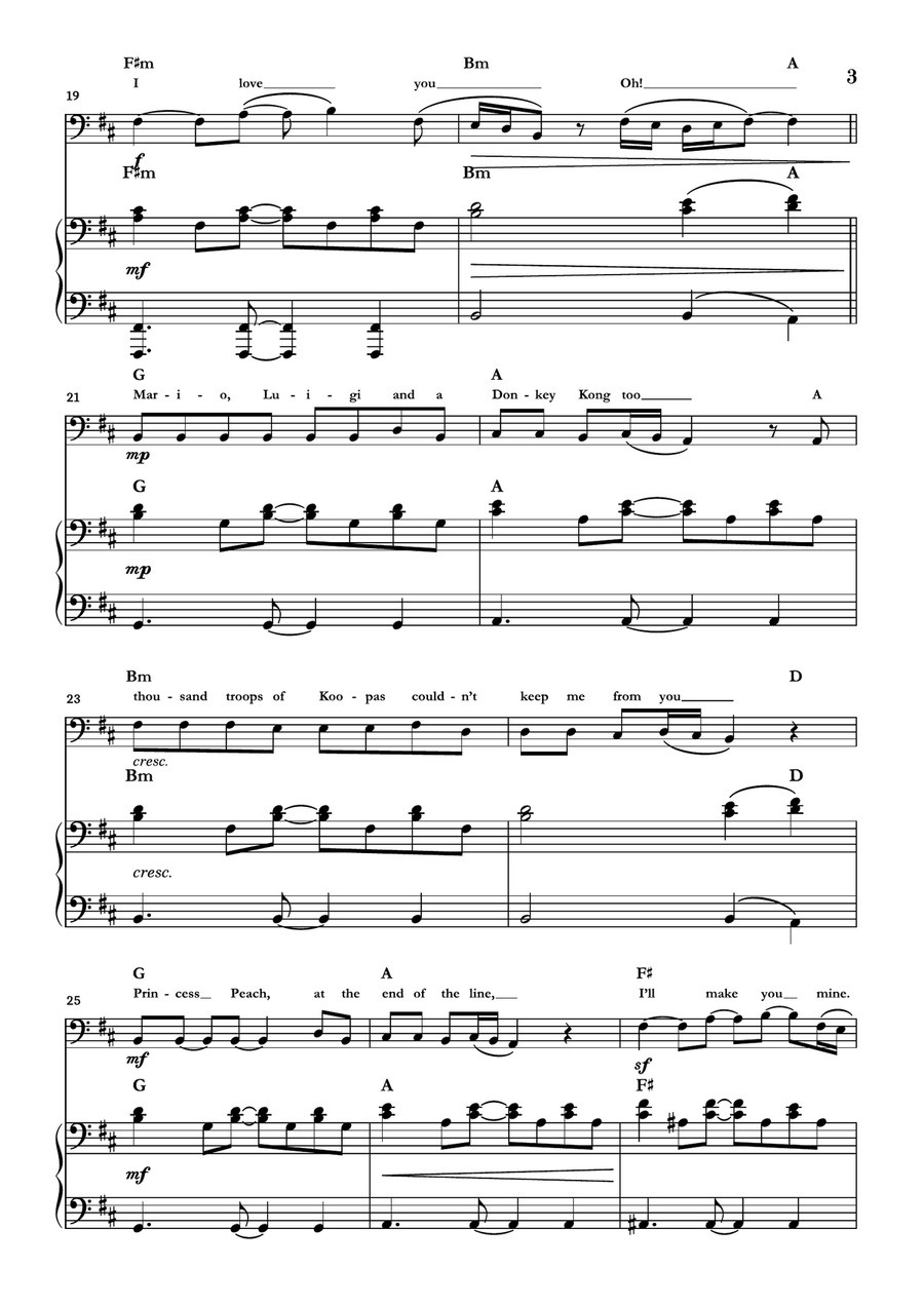 Peaches Double Bass scores gallery preview page 3