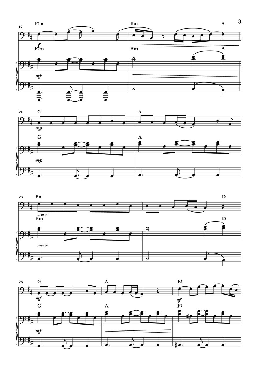 Peaches Double Bass scores gallery preview page 3
