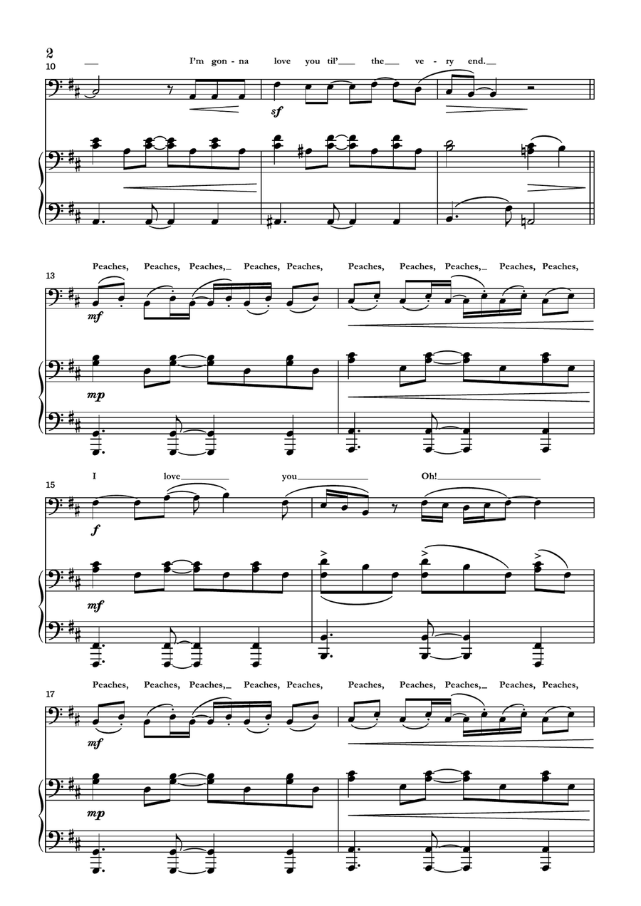 Peaches Double Bass scores gallery preview page 2