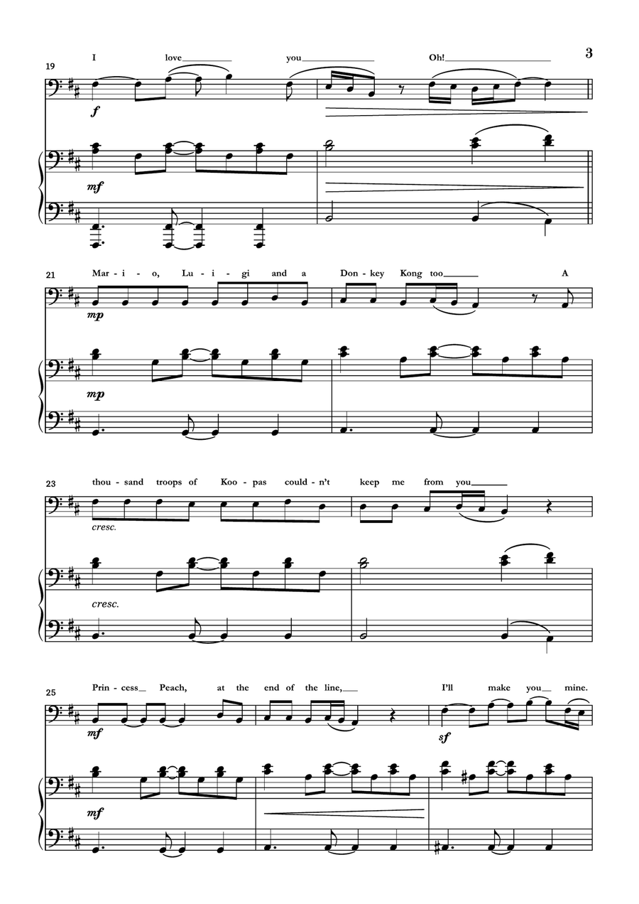 Peaches Double Bass scores gallery preview page 3