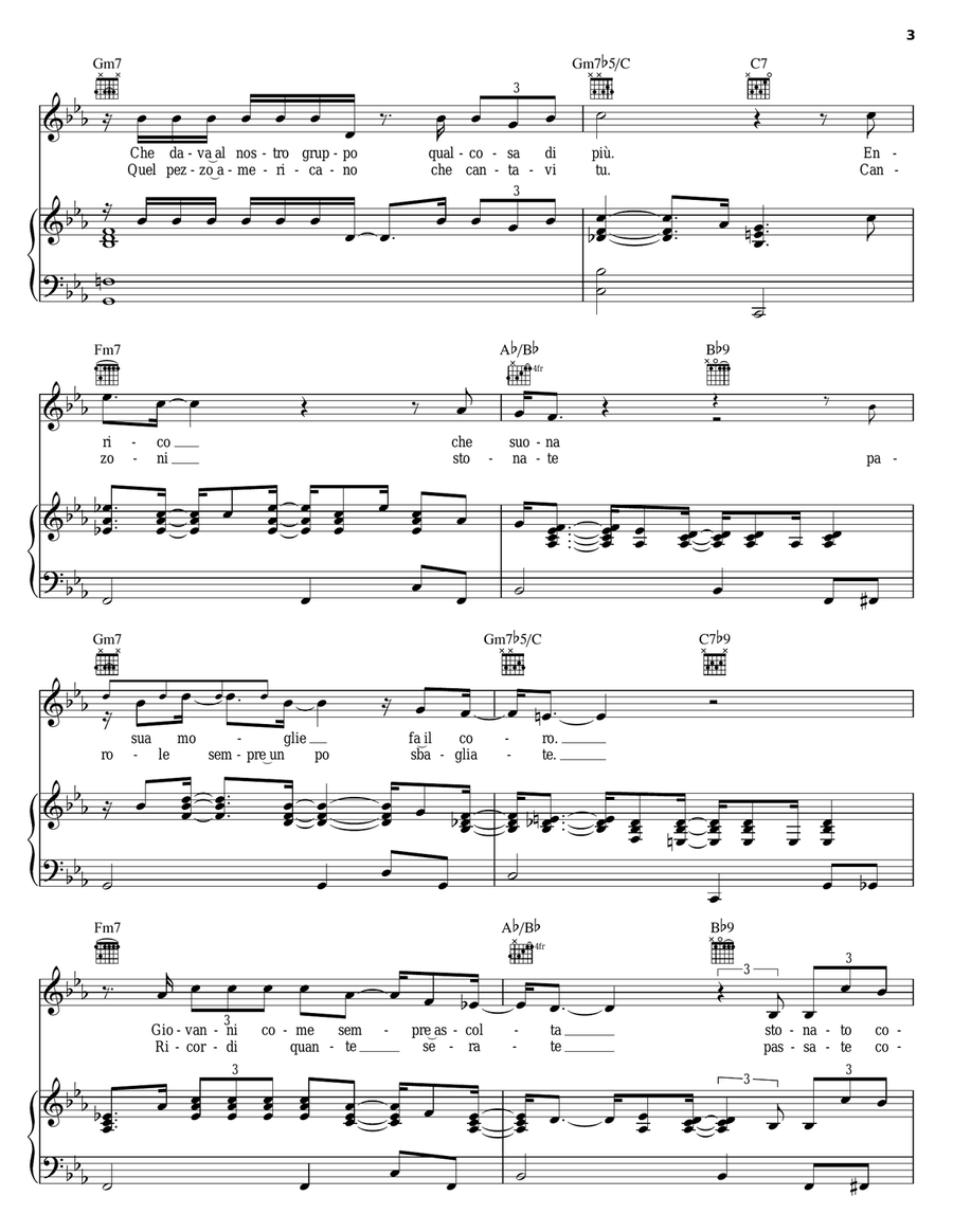 Canzoni Stonate Canzoni Stonate Piano, Vocal, Guitar scores gallery preview page 3