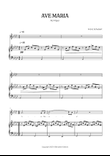 Schubert Ave Maria in A flat Major [Ab] • soprano sheet music with easy piano accompaniment