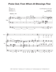 Praise God, From Whom All Blessings Flow (2-part choir) mini preview