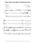 Praise God, From Whom All Blessings Flow (SATB) mini preview