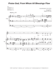 Praise God, From Whom All Blessings Flow (Unison choir - High Key) mini preview