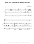 Praise God, From Whom All Blessings Flow (Duet for Flute and Bb-Clarinet) mini preview