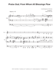 Praise God, From Whom All Blessings Flow (French Horn Duet) mini preview
