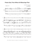 Praise God, From Whom All Blessings Flow (Flute solo and Organ) mini preview