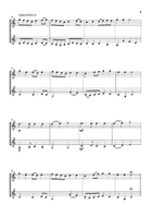 Lightly Row (Theme with 3 Easy Variations) - For Clarinet and Bass Clarinet Woodwind Duet scores gallery preview page 3