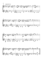 Lightly Row (Theme with 3 Easy Variations) - For Clarinet and Bass Clarinet Woodwind Duet scores gallery preview page 4