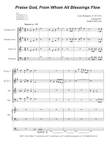 Praise God, From Whom All Blessings Flow (SATB) (Full Score) mini preview