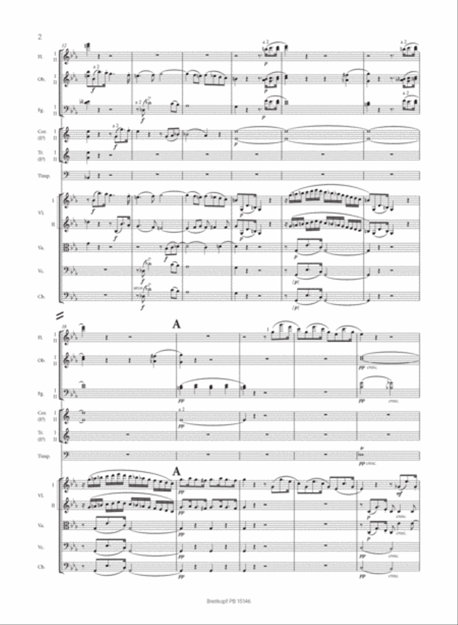 Clarinet Concerto No. 2 in E flat major Op. 57 Clarinet scores gallery preview page 3