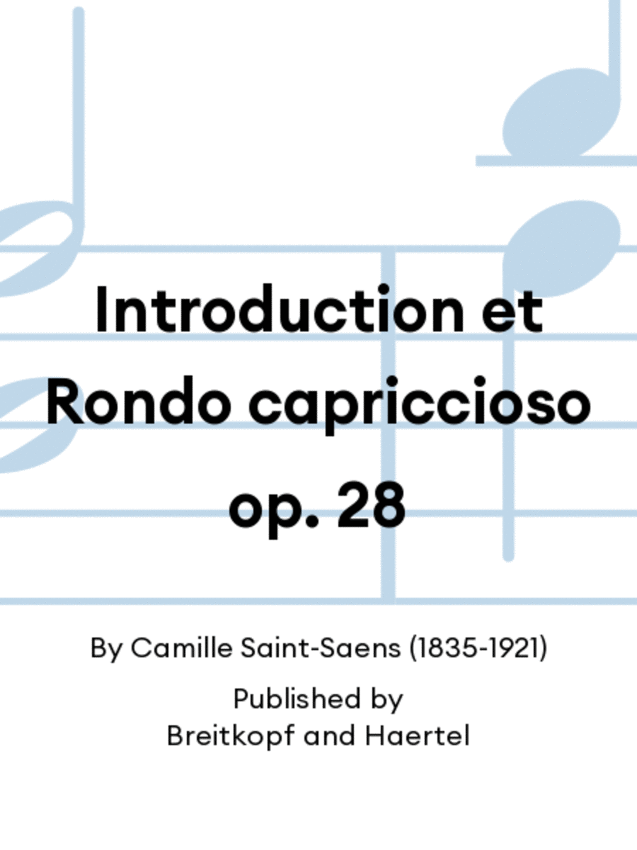 Introduction et Rondo capriccioso op. 28 Study Score scores gallery preview page 1