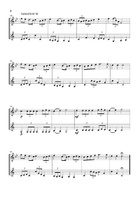 Lightly Row (Theme with 3 Easy Variations) - For Oboe and Bass Clarinet Woodwind Duet scores gallery preview page 4