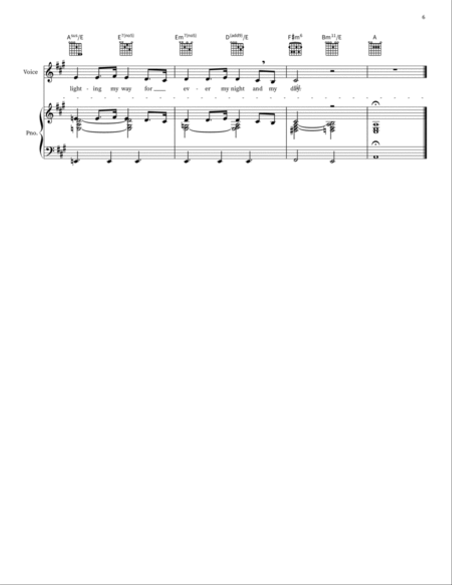 Nameless Piano, Vocal, Guitar scores gallery preview page 6