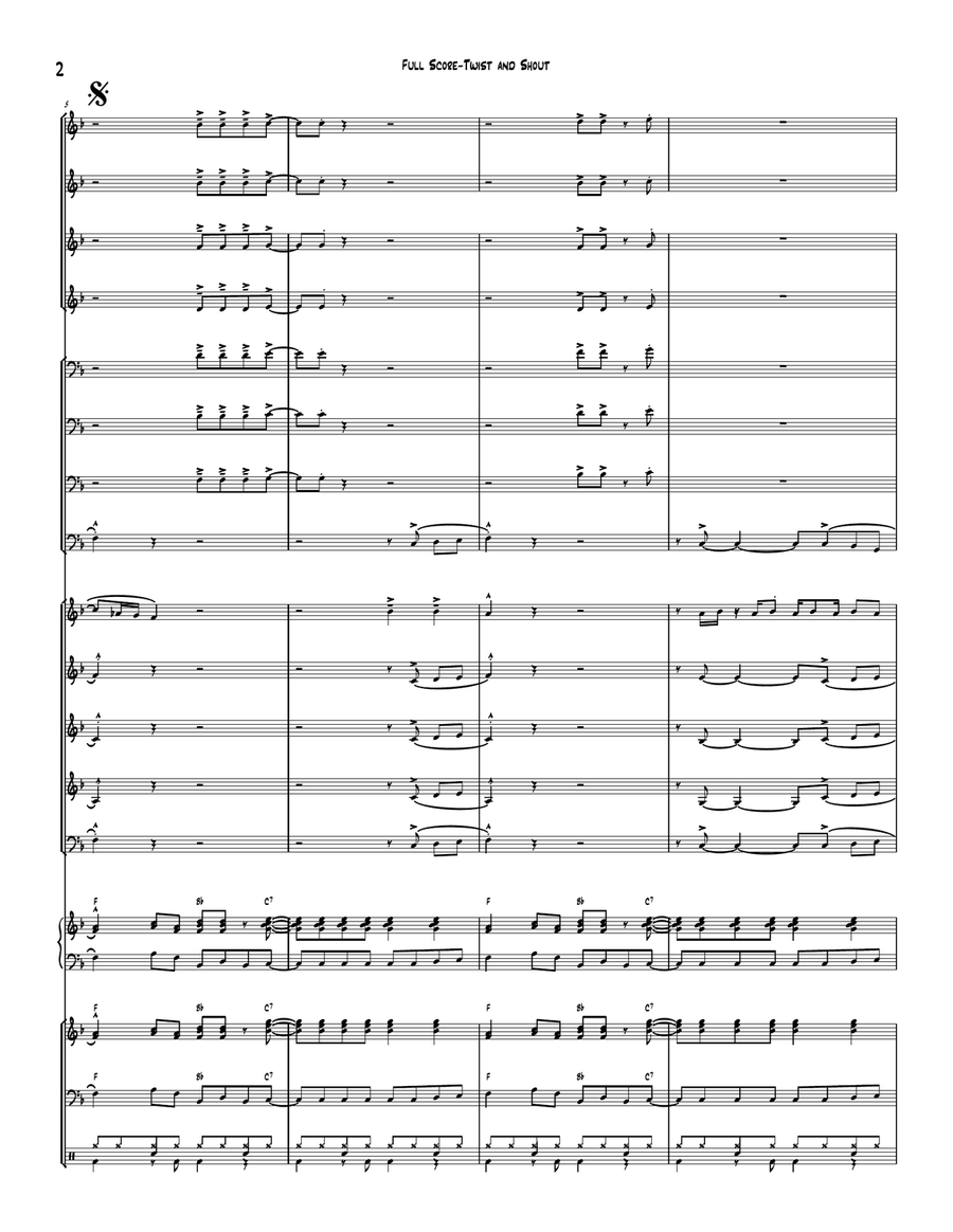 Twist And Shout Twist And Shout Jazz Ensemble scores gallery preview page 2