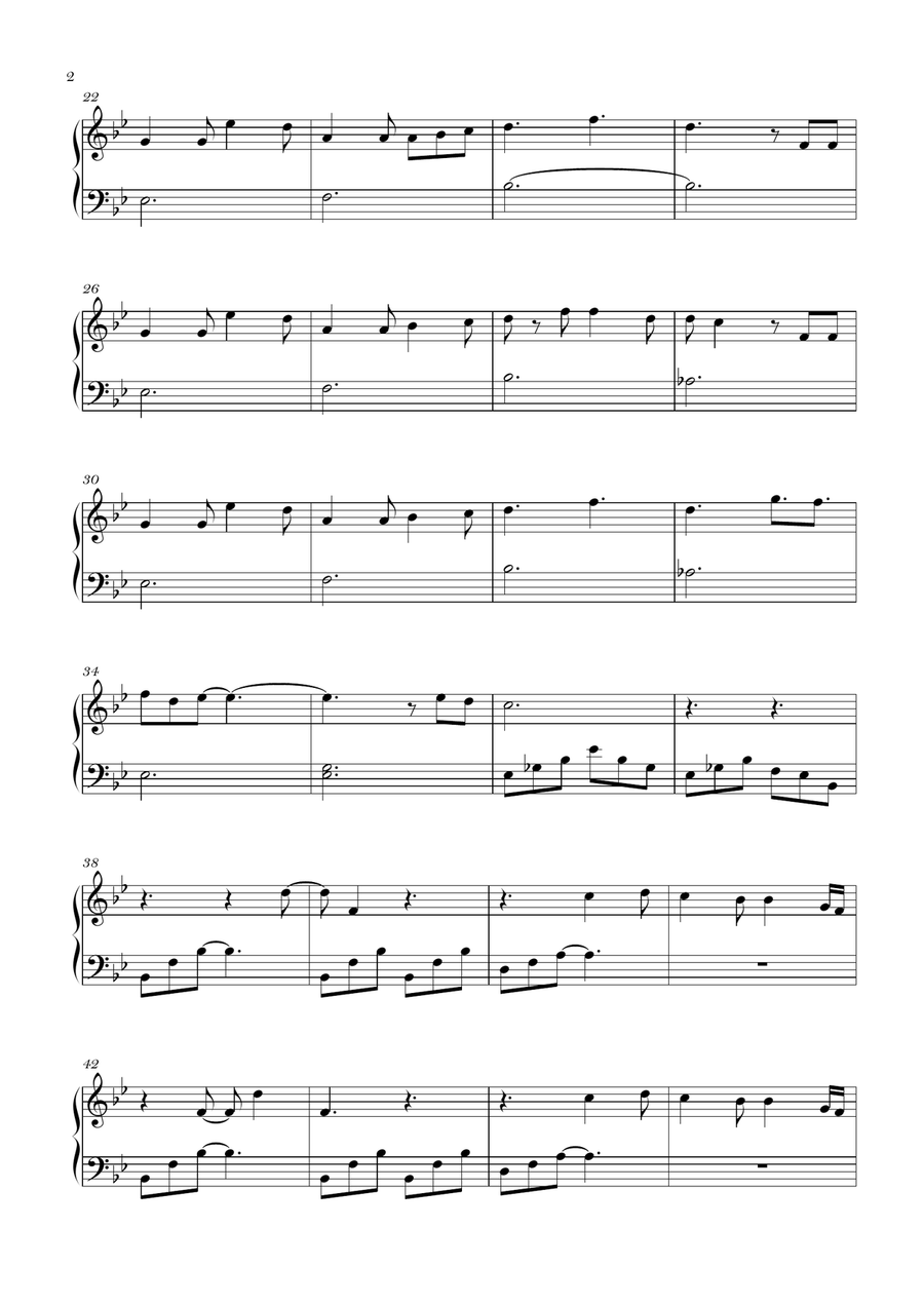 Until I Found You Until I Found You Piano Solo scores gallery preview page 2