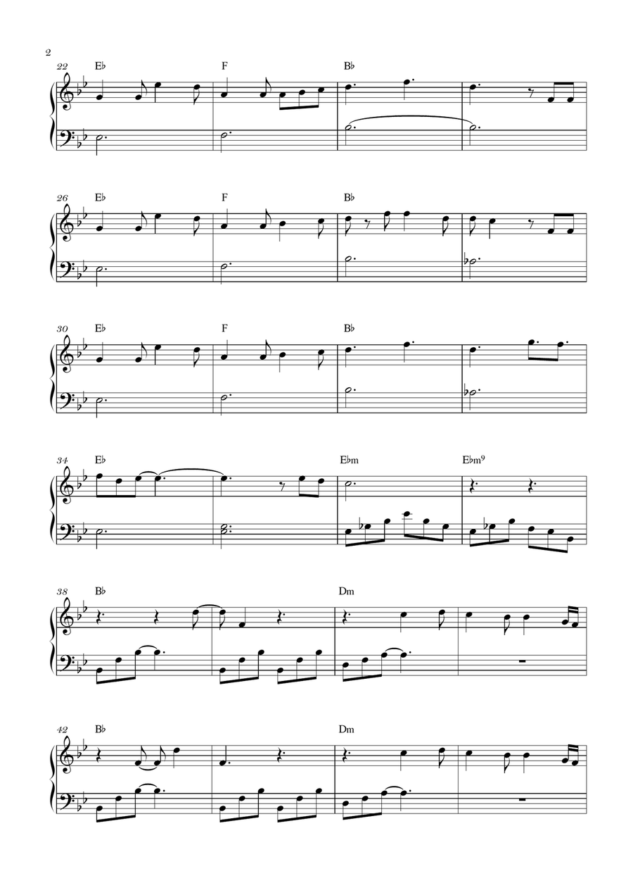 Until I Found You Until I Found You Piano Solo scores gallery preview page 2