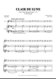 Clair de Lune - Violin and Piano
