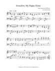 Jerusalem, My Happy Home - advanced piano solo