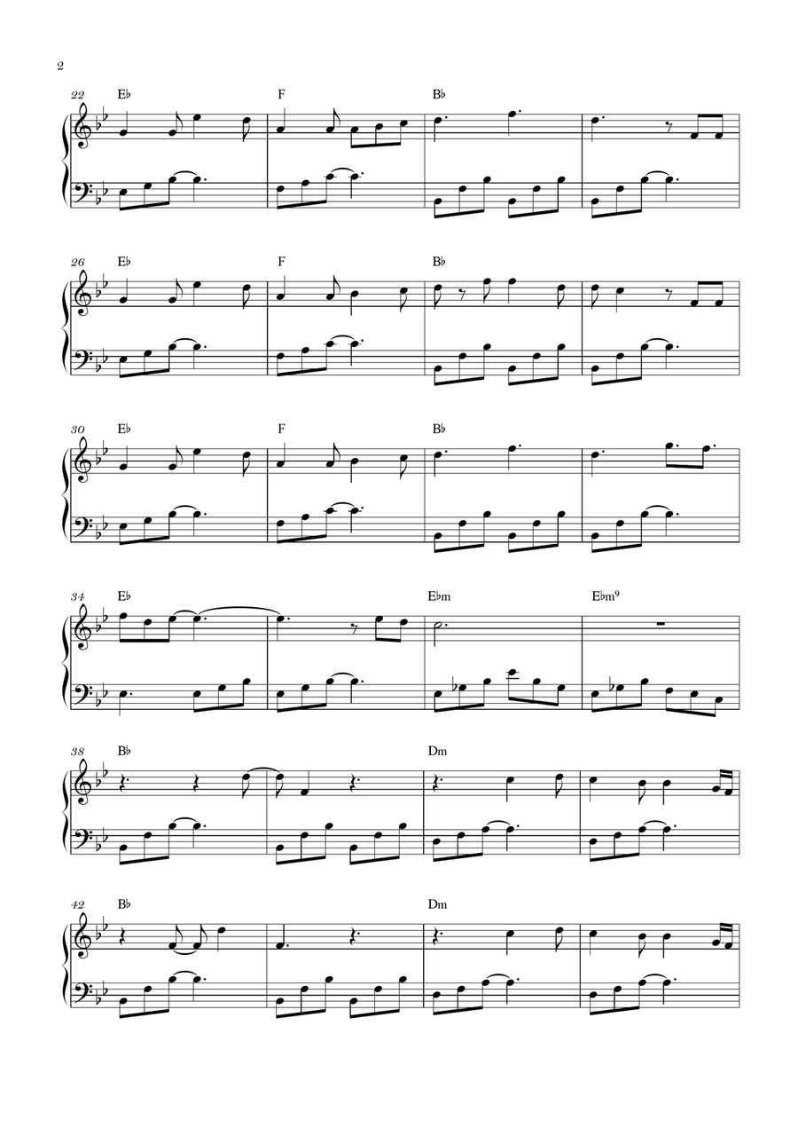 Until I Found You Until I Found You Piano Solo scores gallery preview page 2