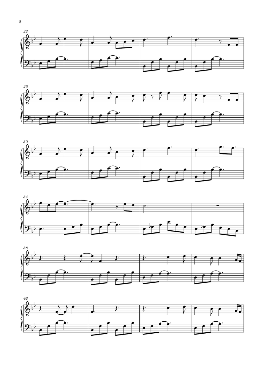 Until I Found You Until I Found You Piano Solo scores gallery preview page 2