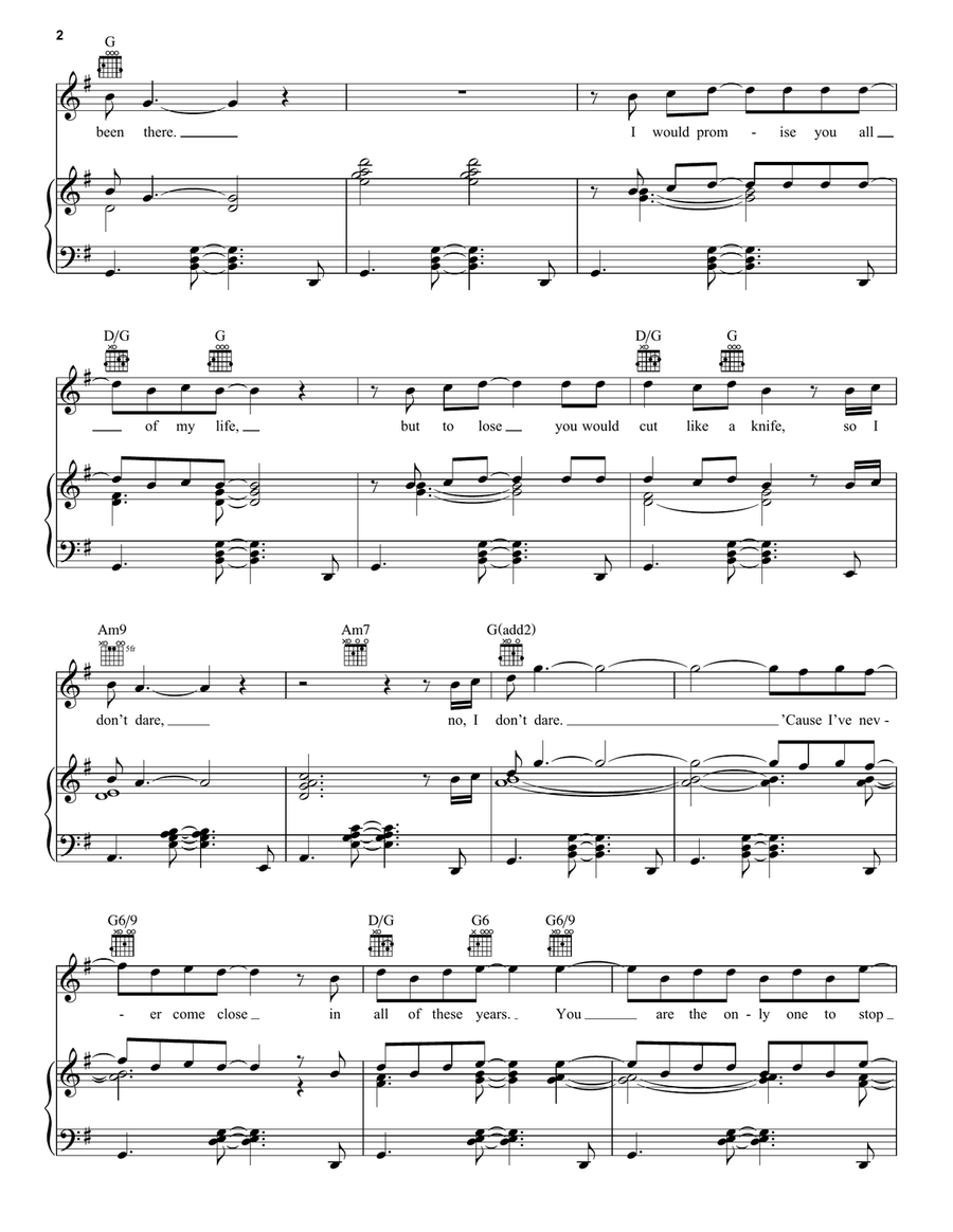 A Different Corner A Different Corner Piano, Vocal, Guitar scores gallery preview page 2