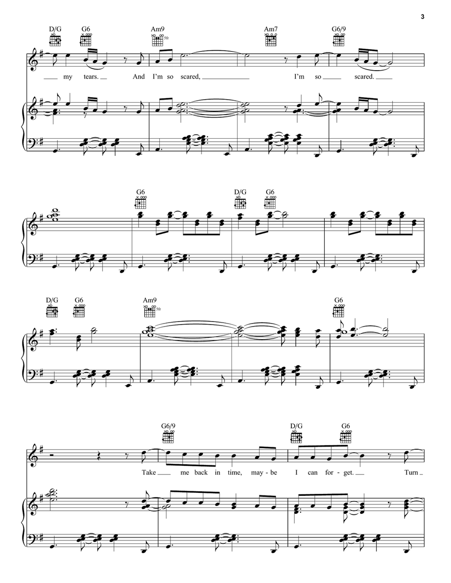 A Different Corner A Different Corner Piano, Vocal, Guitar scores gallery preview page 3