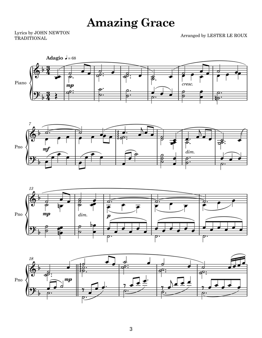 Hymns for Piano Hymns for Piano Piano Solo scores gallery preview page 4