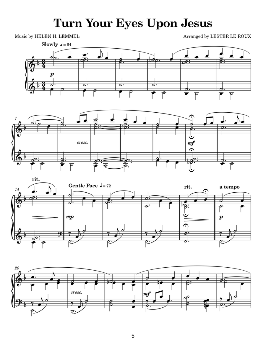 Hymns for Piano Hymns for Piano Piano Solo scores gallery preview page 6