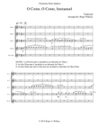 O Come, O Come, Immanuel (Emmanuel) - Flute Quintet or Choir