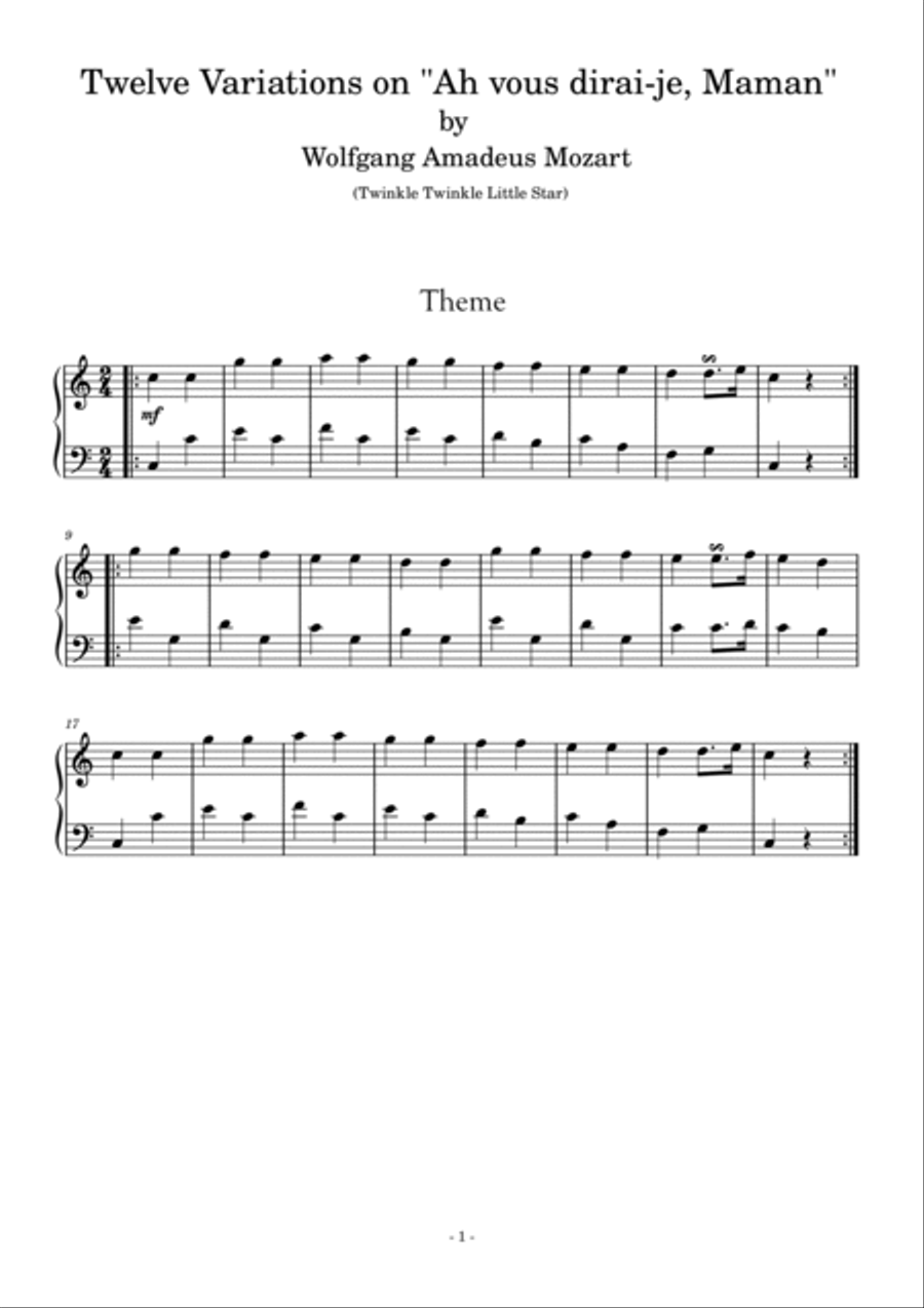 Twelve Variations on 