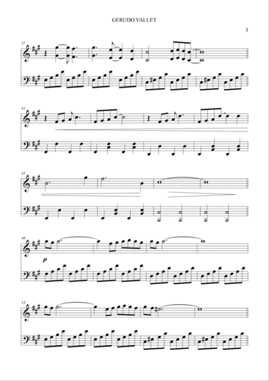 Gerudo Valley Piano Method scores gallery preview page 3