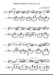 Arioso from cantata 156 for Soprano Saxophone and Piano