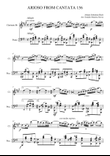 Arioso from cantata 156 for Clarinet and Piano