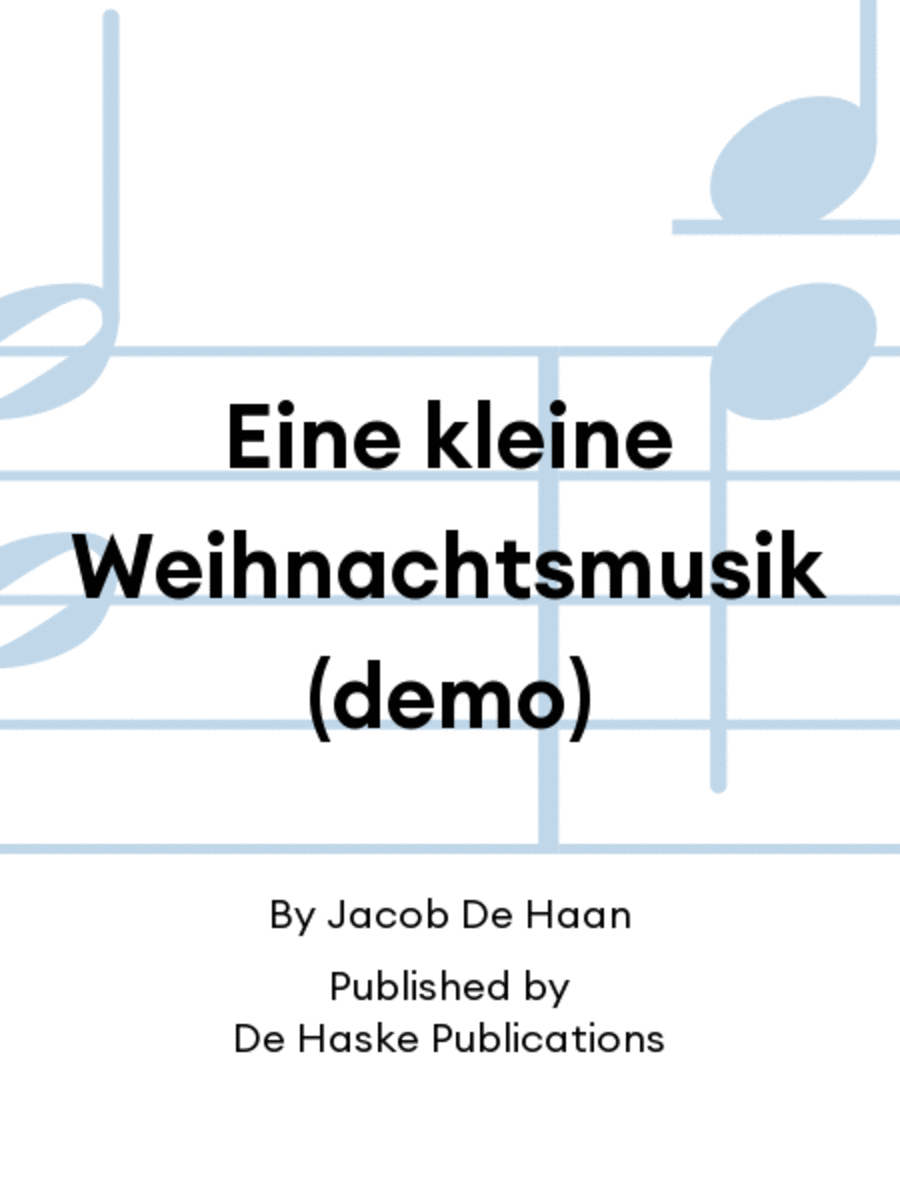 Eine kleine Weihnachtsmusik (demo) 4-Part scores gallery preview page 1