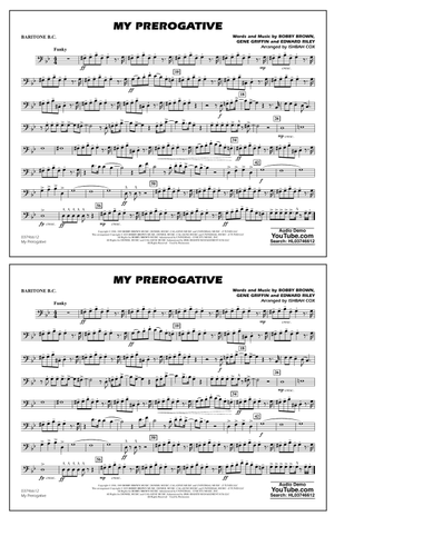 My Prerogative (arr. Ishbah Cox) - Baritone B.C.