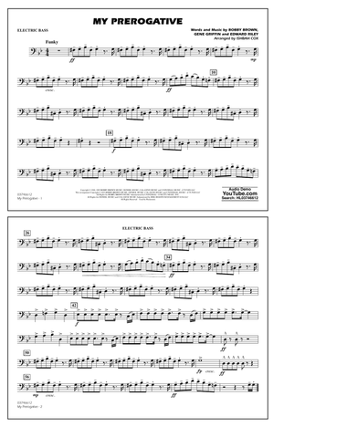 My Prerogative (arr. Ishbah Cox) - Electric Bass