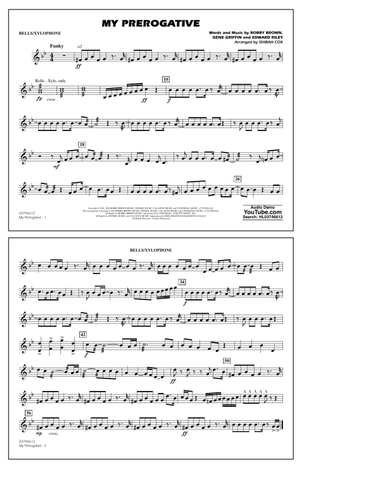 My Prerogative (arr. Ishbah Cox) - Bells/Xylophone