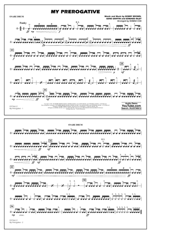 My Prerogative (arr. Ishbah Cox) - Snare Drum