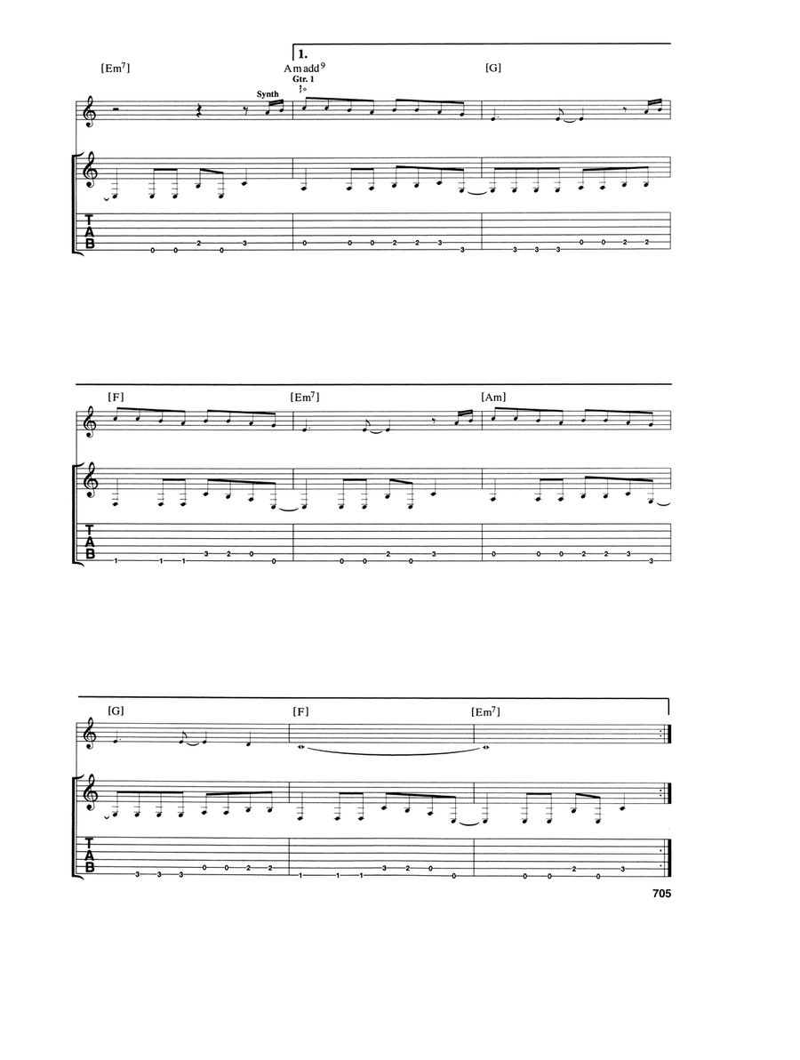 Lovesong Acoustic Guitar scores gallery preview page 3
