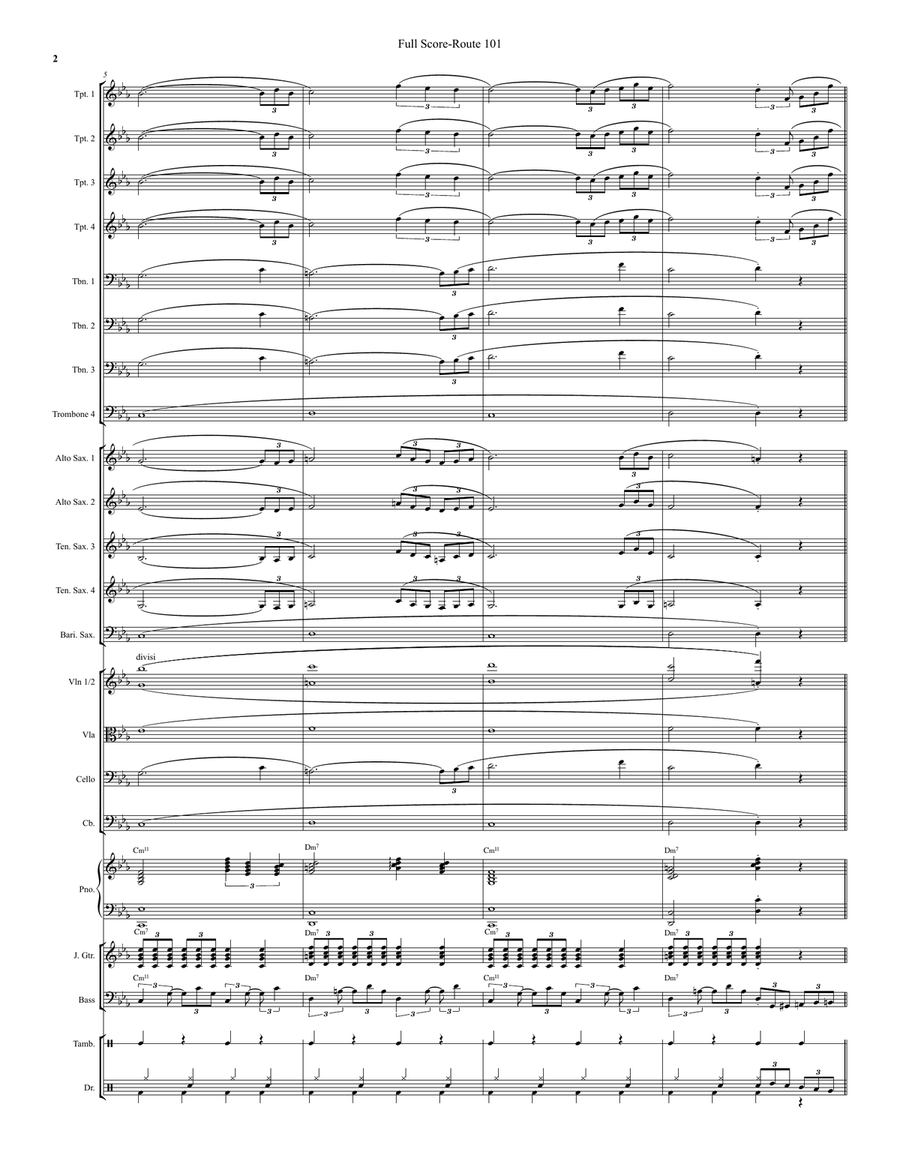 Route 101 Route 101 Jazz Ensemble scores gallery preview page 2