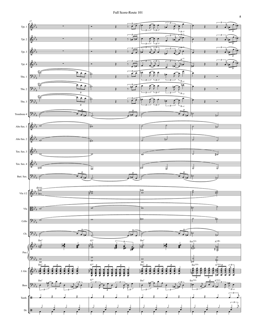 Route 101 Route 101 Jazz Ensemble scores gallery preview page 5