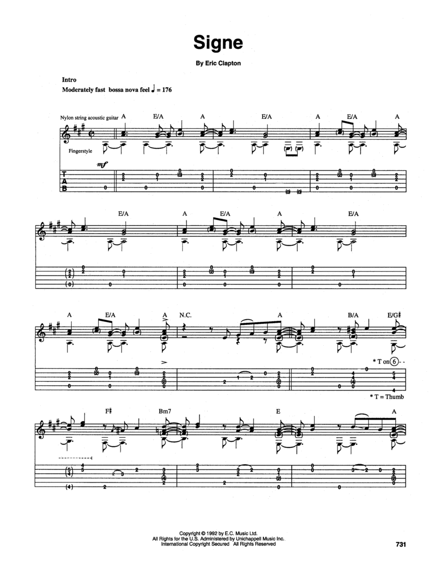 Signe Electric Guitar scores gallery preview page 1