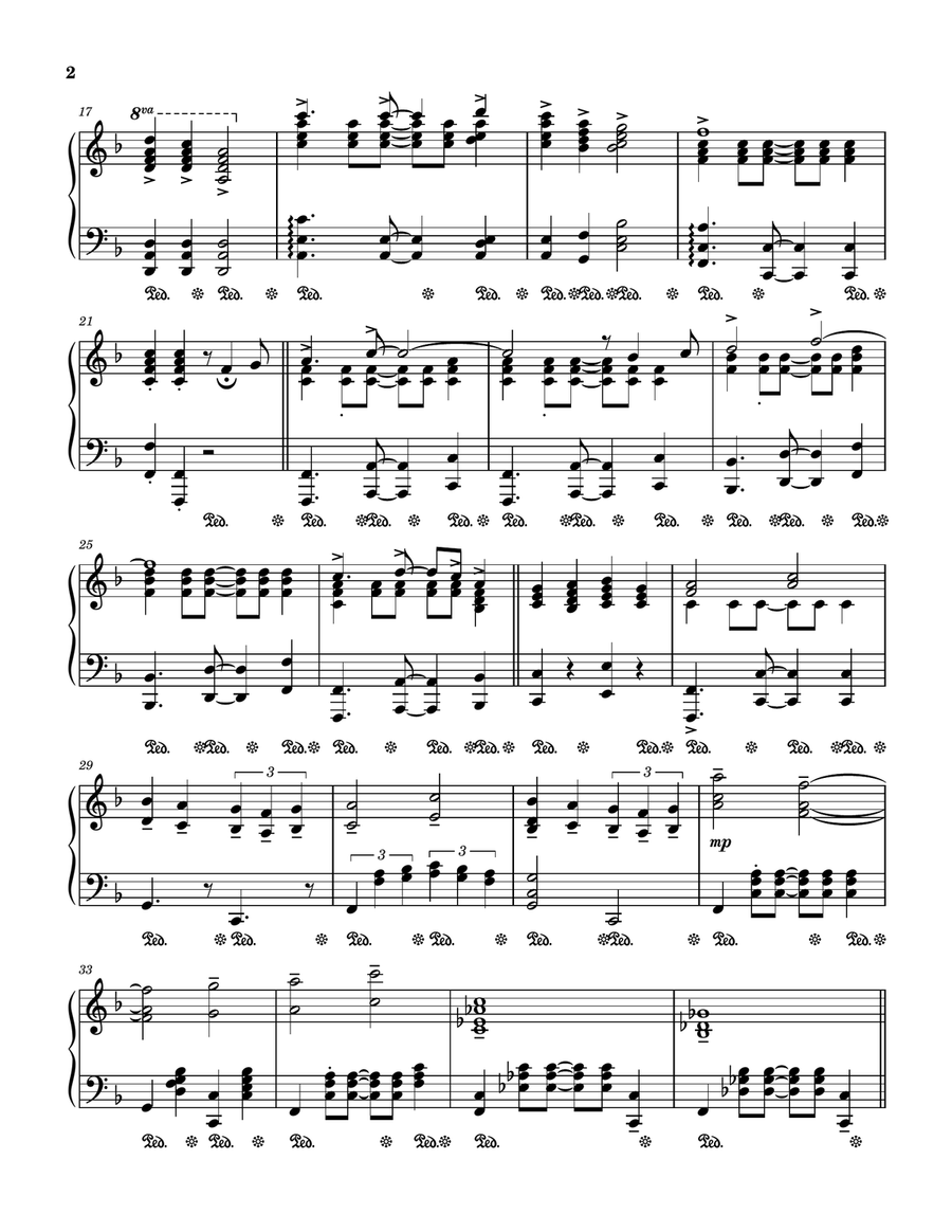 Comancheros (main Title/cues) Piano Solo scores gallery preview page 2