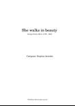 She Walks In Beauty