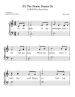 'Til The Storm Passes By | LARGE PRINT | Easy Piano