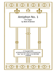 Antiphon No. 1 for Organ by Mark Andersen mini preview